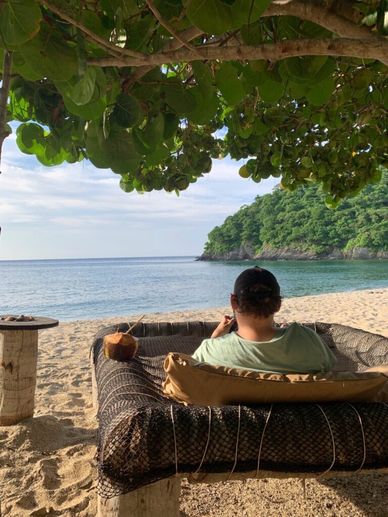 Relaxing in Tayrona National Park